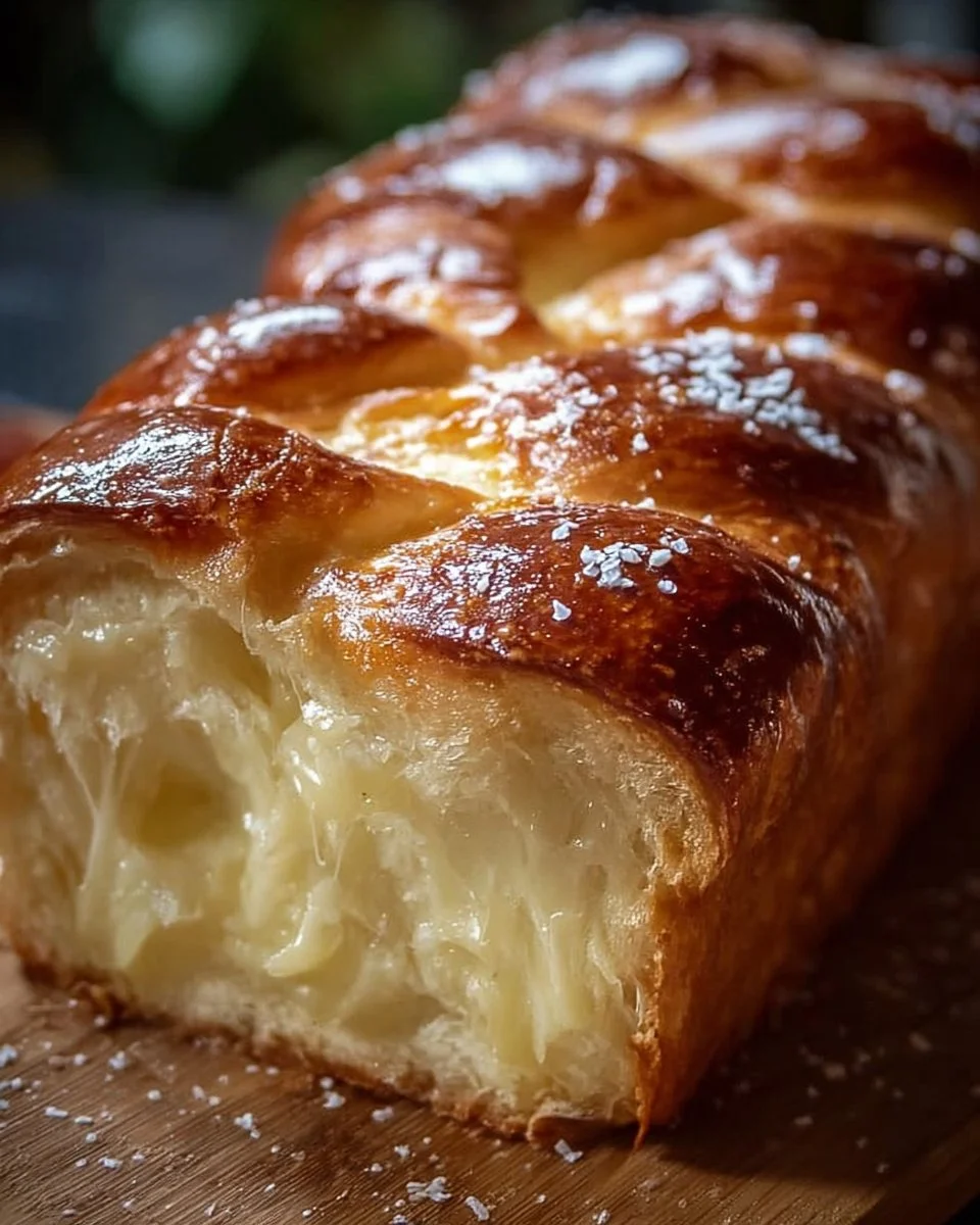 Pain brioché au yaourt moelleux et doré dans un plat