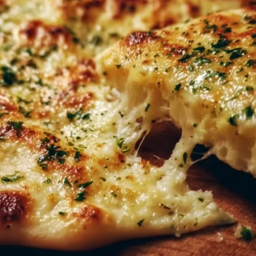 Pains Naan au Fromage 2 Pains Naan au Fromage dorés et moelleux, parfaits pour un repas savoureux