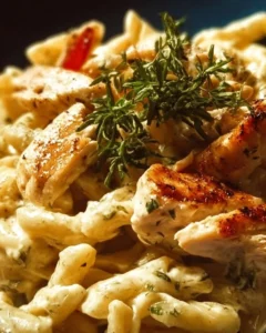 Pâtes au Poulet Crémeuses Pâtes au Poulet Crémeuses