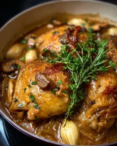 Poulet mijoté au cidre Poulet mijoté au cidre