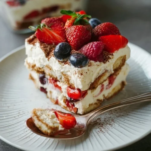 Tiramisu Estival aux Fruits Rouges, un délicieux dessert d'été