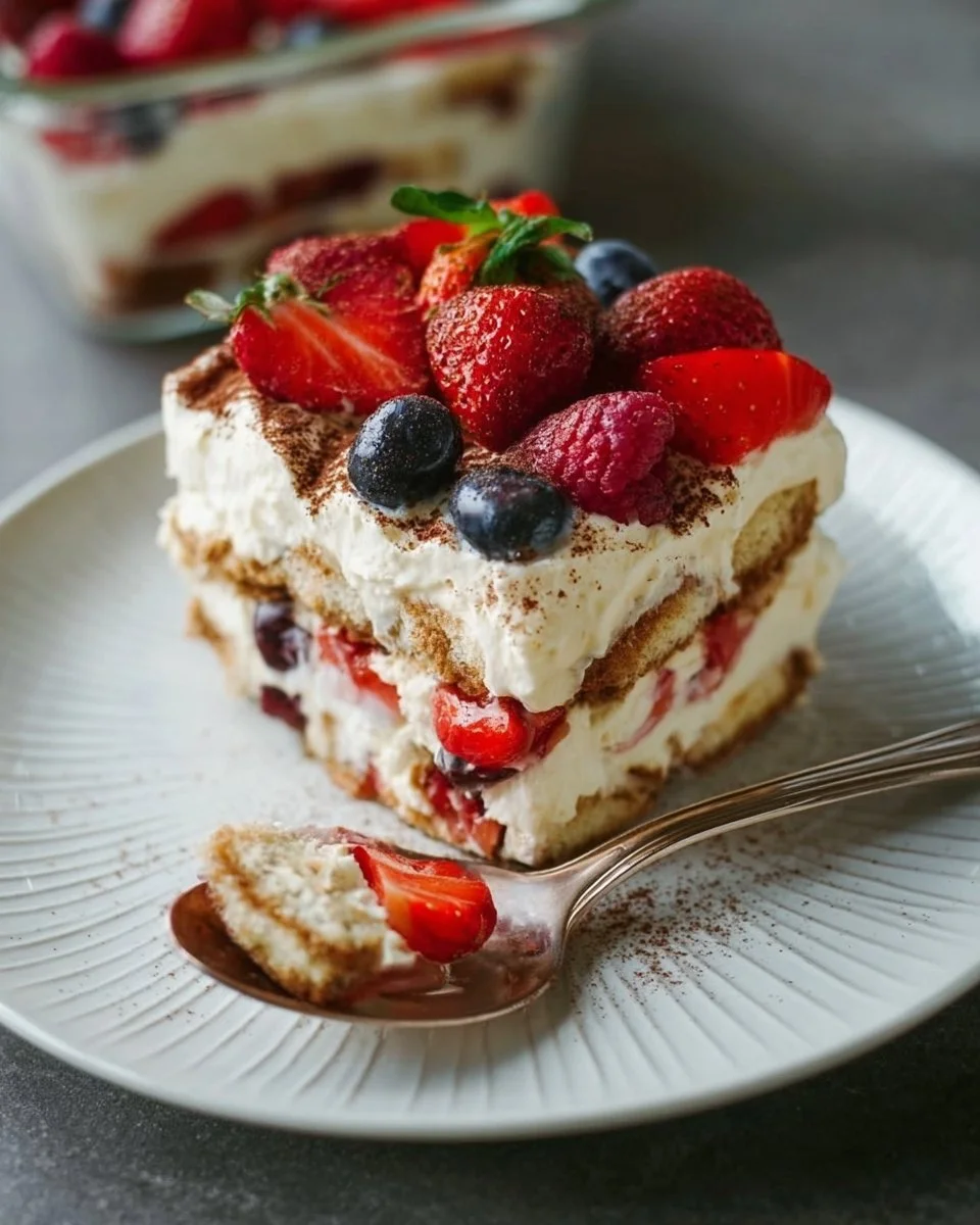 Tiramisu Estival aux Fruits Rouges, un délicieux dessert d'été