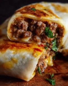 Wraps réconfortants à la viande hachée Wraps réconfortants à la viande hachée