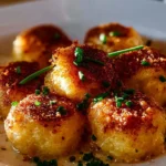 Boulettes de chou-fleur cuites au four avec du parmesan croustillant