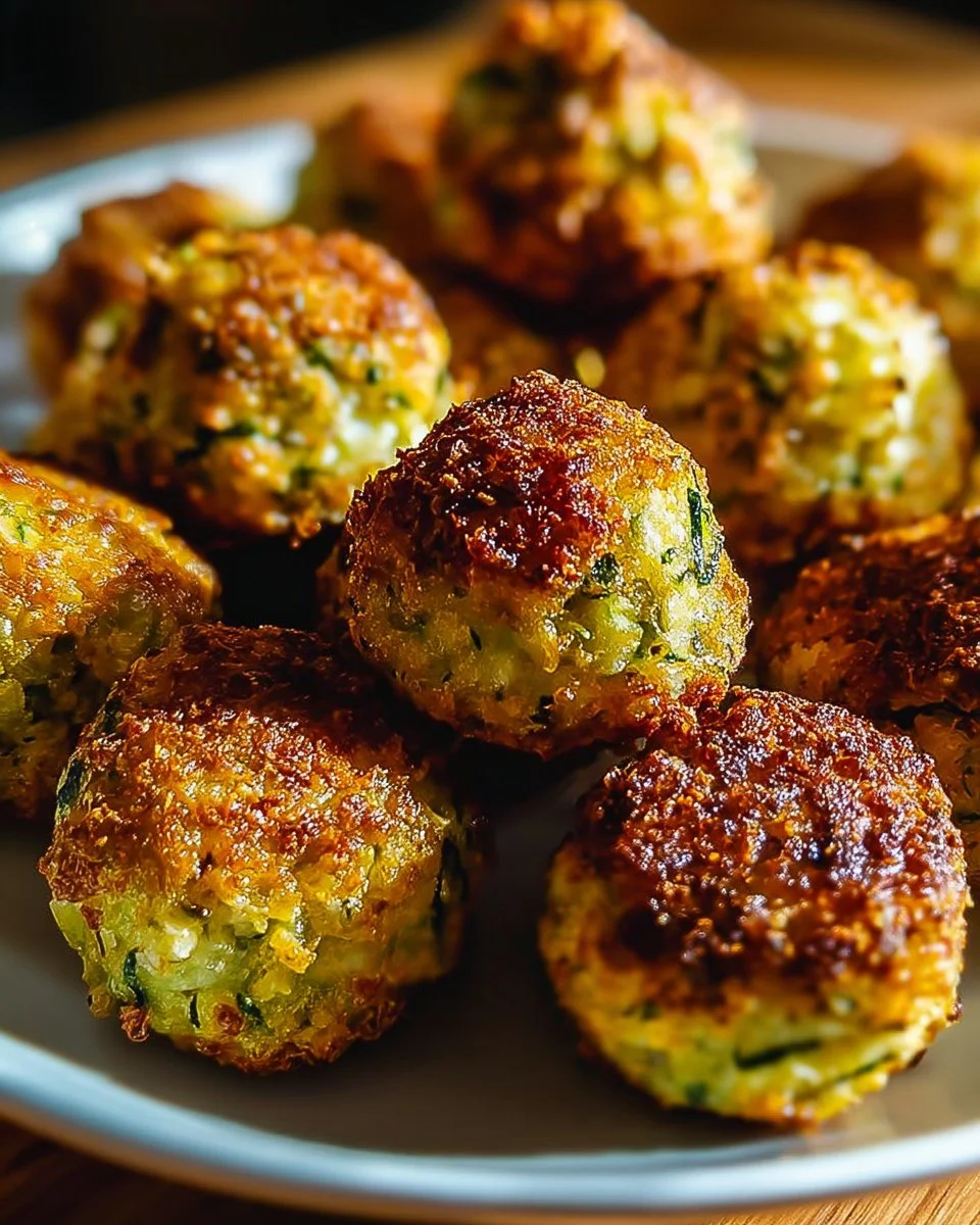 Boules de courgettes cuites au four, délicieuses et saines