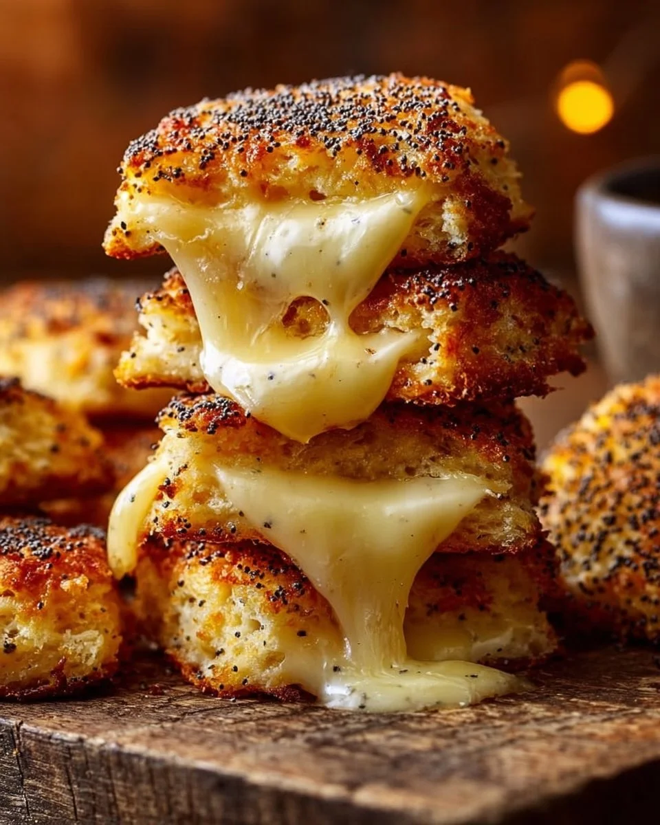 Biscuits Moutarde Comté croustillants et savoureux, idéaux pour l'apéritif.