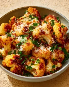 Chou-fleur croustillant rôti au parmesan