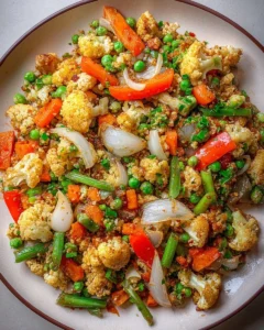 Chou-fleur sauté aux légumes Chou-fleur sauté aux légumes