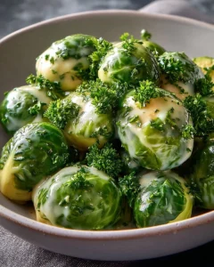 Choux de Bruxelles crème moutarde