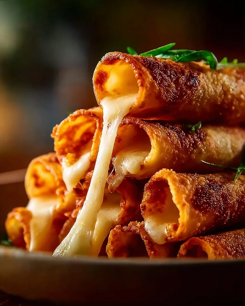 Cigars aux crevettes croustillants à l’ail, plat savoureux et irrésistible.