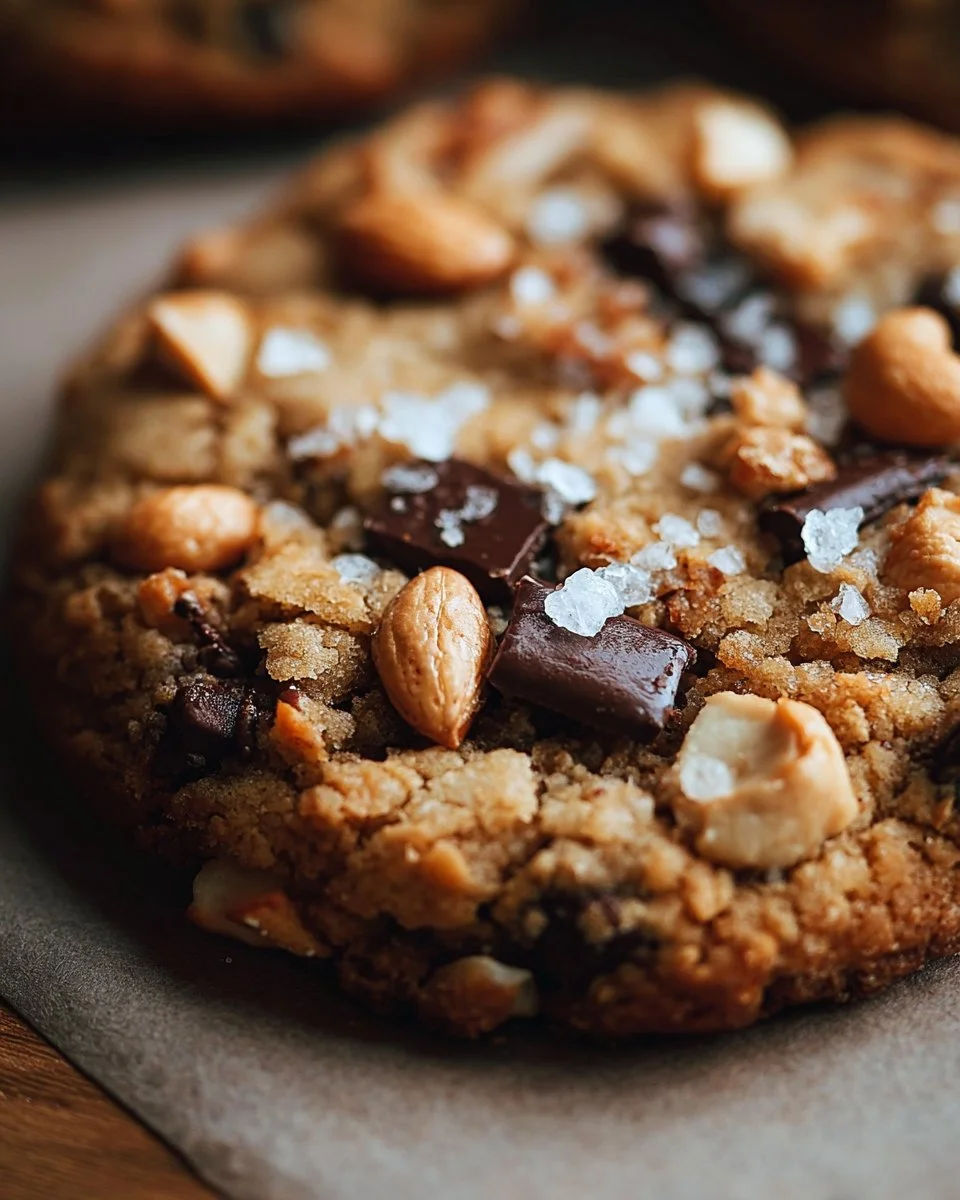 Cookie géant croustillant tout juste sorti du four