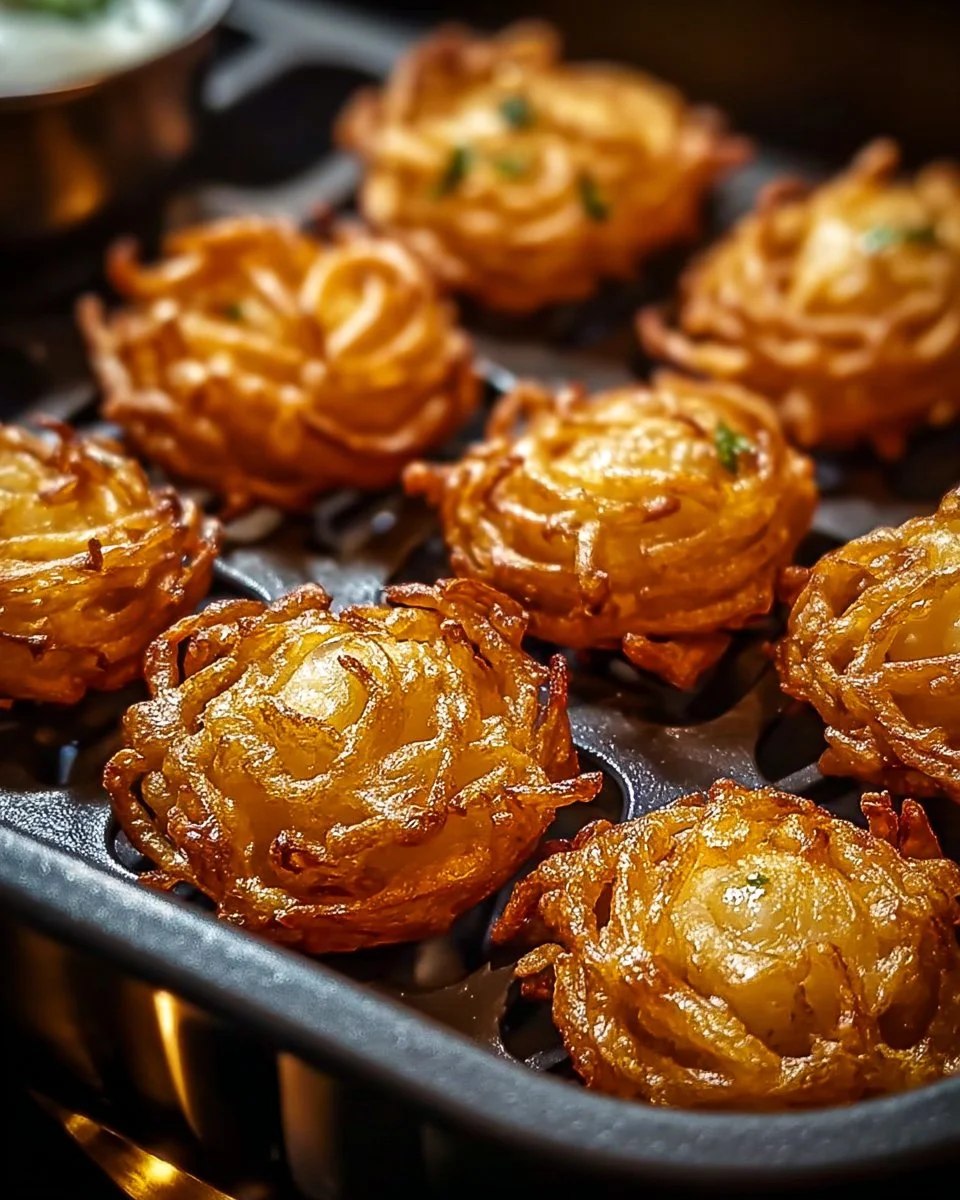 Crispy and Spicy Bhajis served on a platter