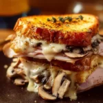 Croque-Monsieur Gourmand aux Champignons, plat savoureux et réconfortant
