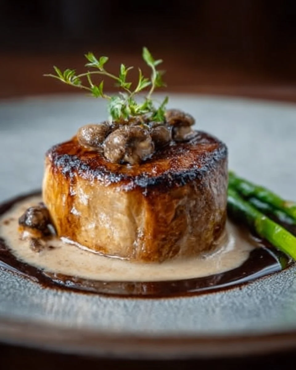 Filet Mignon en Croûte avec Foie Gras et Sauce aux Morilles