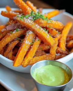 Frites croustillantes sauce curry Frites croustillantes sauce curry