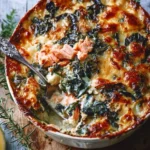 Gratin de blettes au saumon, plat savoureux et facile à préparer