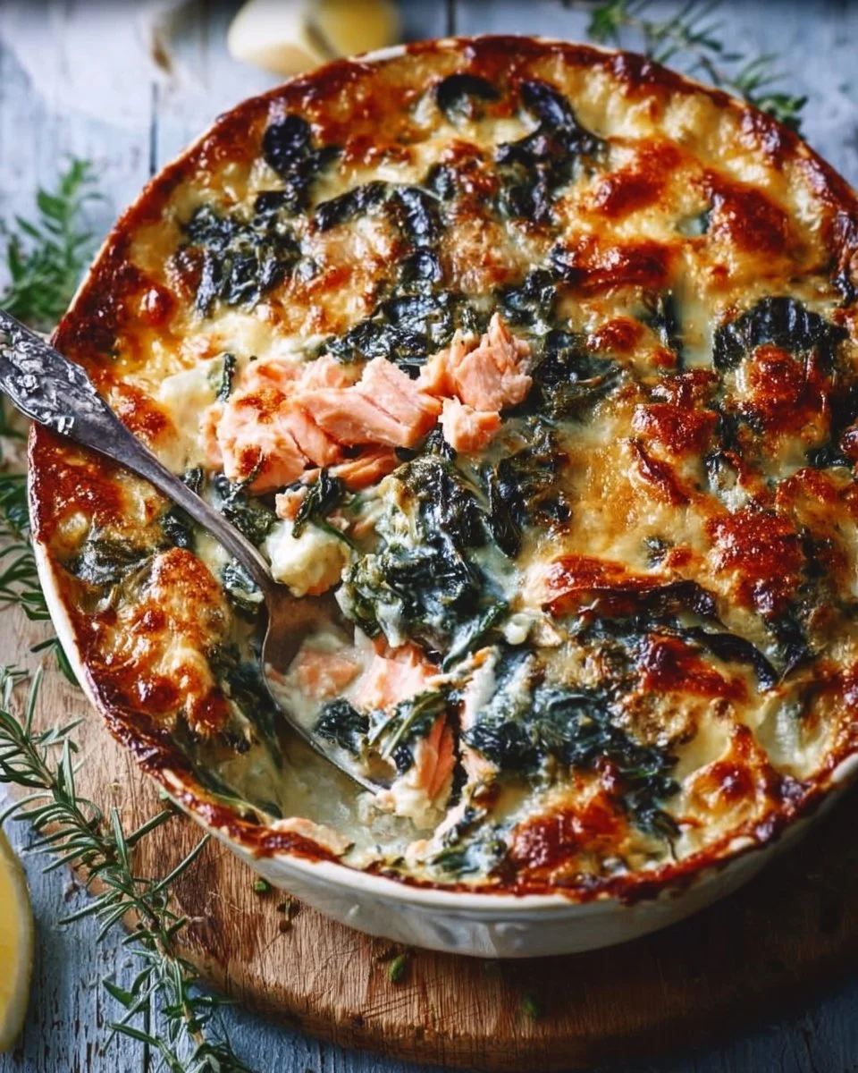 Gratin de blettes au saumon, plat savoureux et facile à préparer
