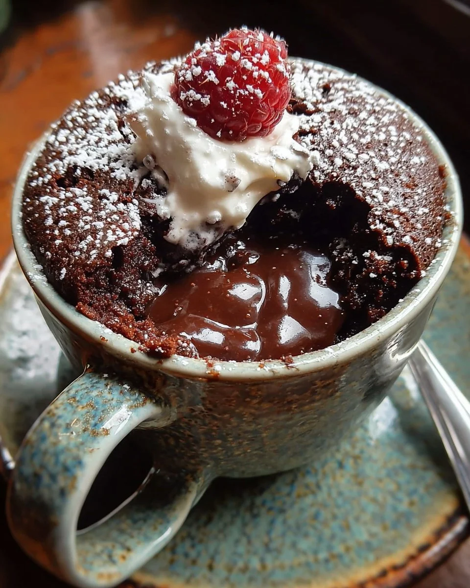Recette de Mug Cake chocolaté préparé en une minute