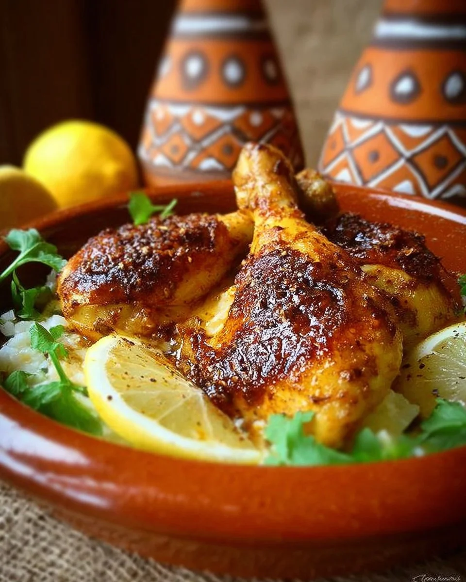 Poulet au citron cuit au four, recette savoureuse et facile à réaliser.