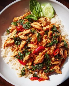 Poulet Frit au Basilic Thaï