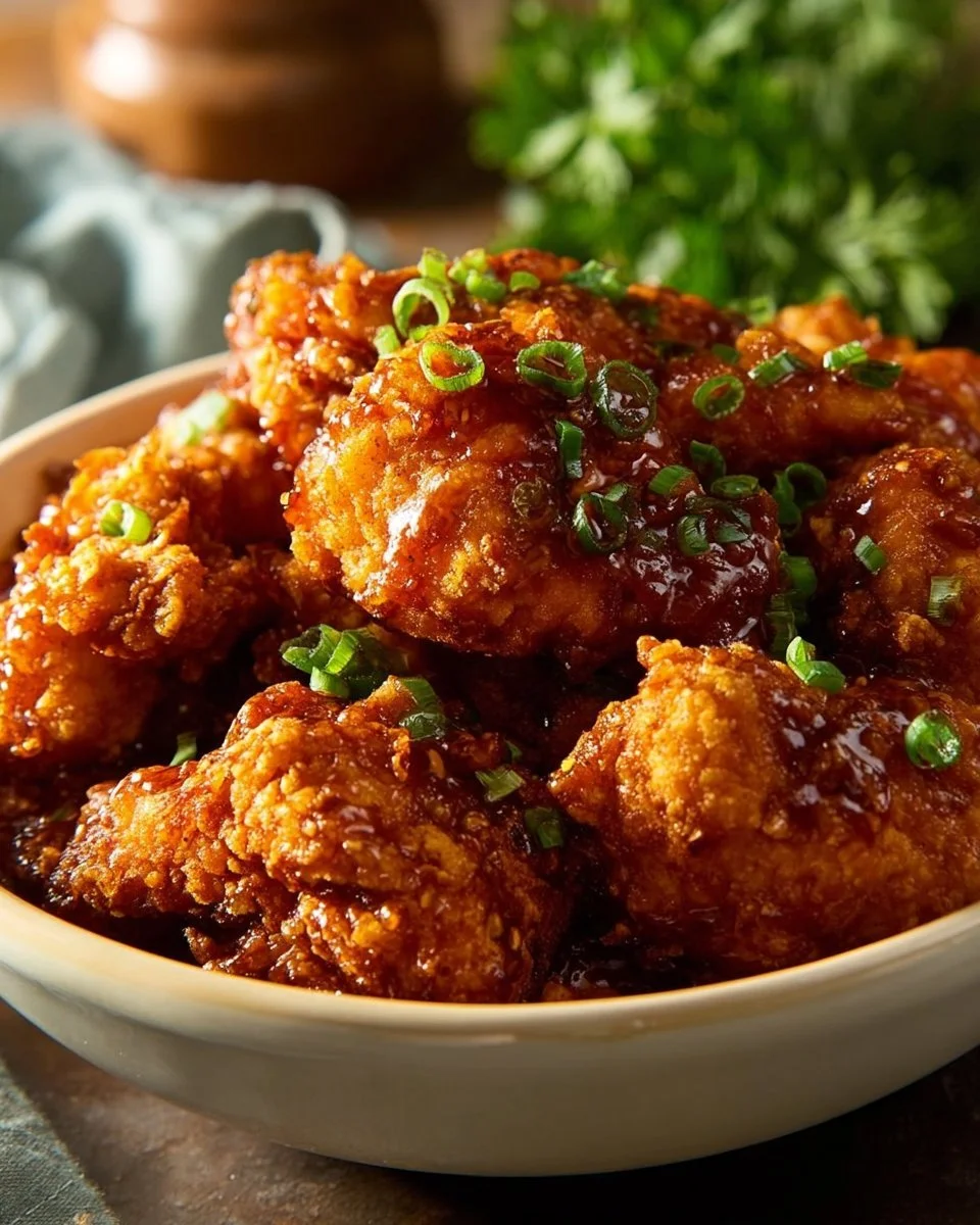 Poulet Frit croustillant avec sauce Buffalo maison