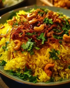Riz indien aux épices et noix de cajou Riz indien aux épices et noix de cajou