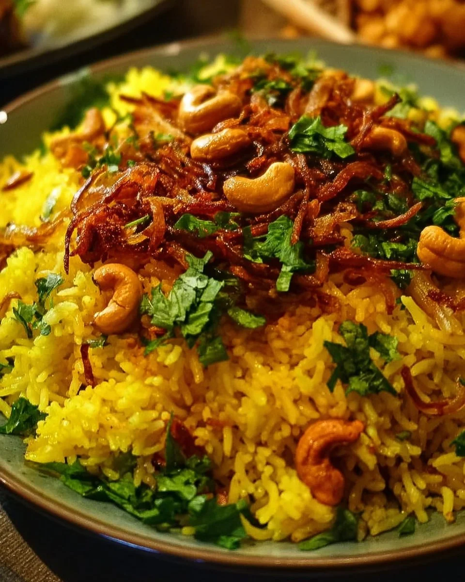 Riz indien aux épices et noix de cajou, un plat délicieux et aromatique