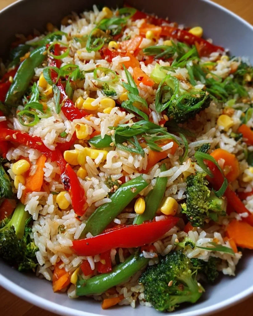 Riz sauté légumes frais