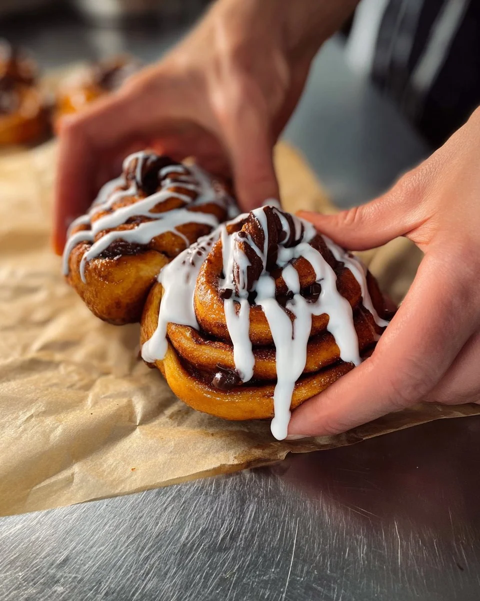 Roulés à la cannelle façon ballerine, délicieusement enroulés et savoureux.