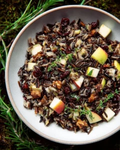 Salade de récolte de riz sauvage Salade de récolte de riz sauvage