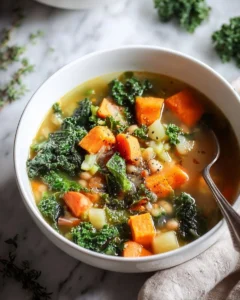 Soupe au kale et légumes Soupe au kale et légumes