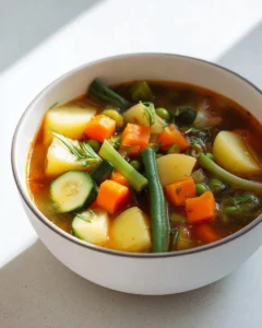 Soupe pommes de terre légumes