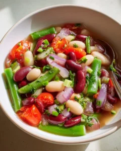 Soupe Salade Trois Haricots