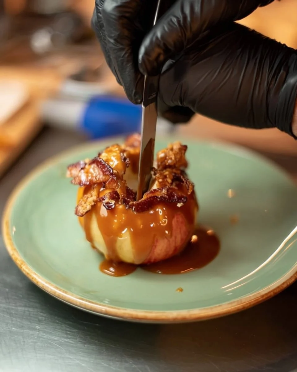 Tarte aux pommes façon crumble avec délicieuses pommes et un croustillant doré
