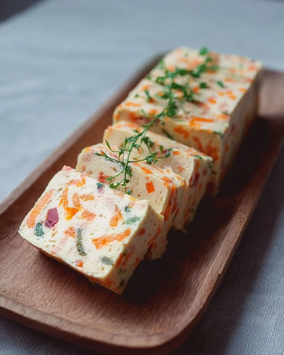 Terrine de Surimi présentée dans un plat élégant, idéale pour les repas.