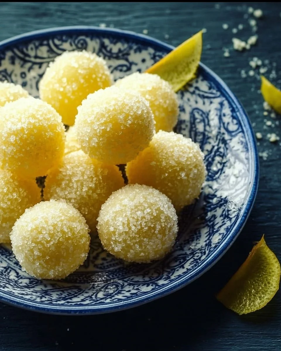 Truffes au citron savoureuses et rafraîchissantes, dessert gourmand