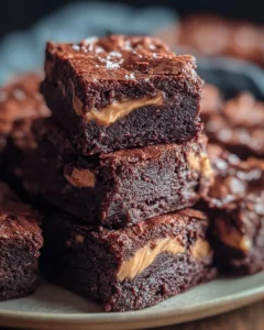 Brownies au peanut avec des restes de pâte à pain au levain Brownies au peanut avec des restes de pâte à pain au levain