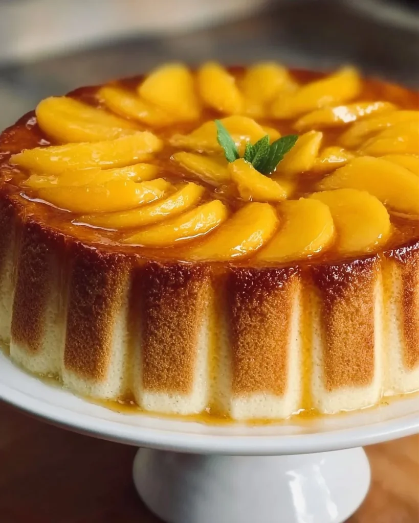 Charlotte Flan à la Pêche