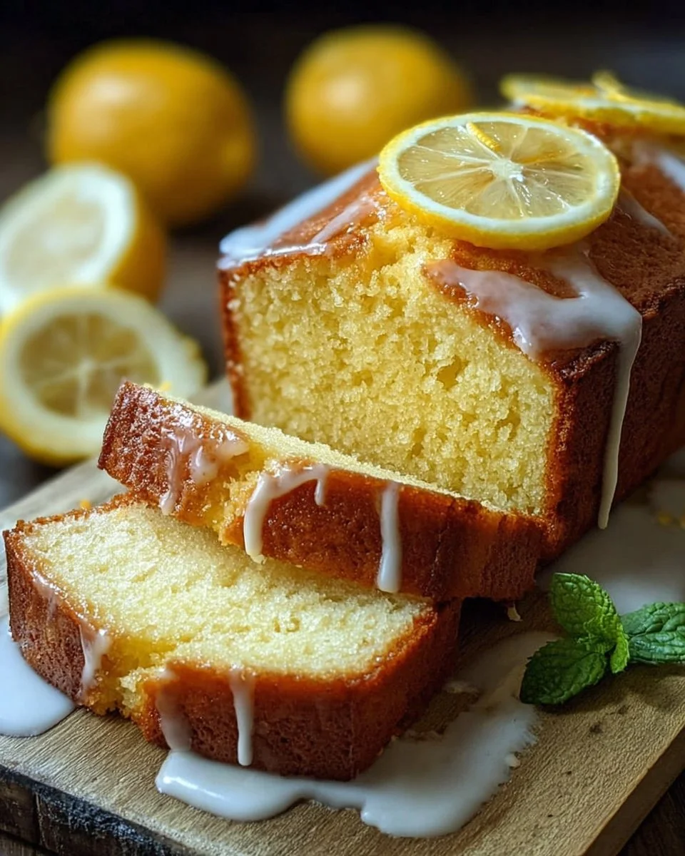 Gâteau Pound au Limoncello et au Citron, moelleux et savoureux