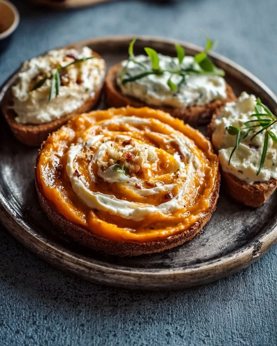 Assortiment de tartinades apéritifs colorées et savoureuses pour vos soirées.