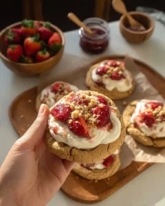 Biscuits au Cheesecake à la Fraise