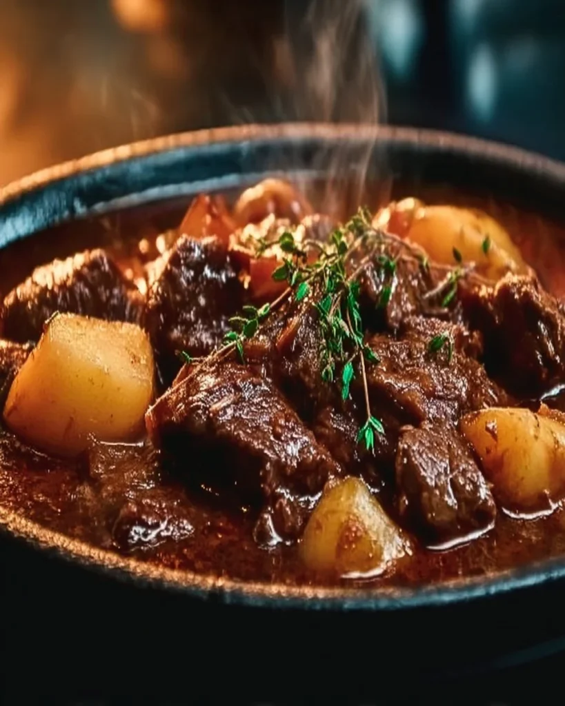Boeuf Bourguignon réconfortant : le délice de ta table !
