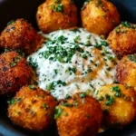 Boulettes de patate douce et pois chiches au citron, plat savoureux et sain.