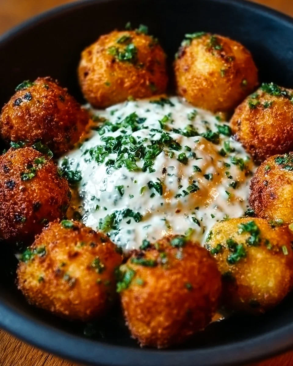 Boulettes de patate douce et pois chiches au citron, plat savoureux et sain.
