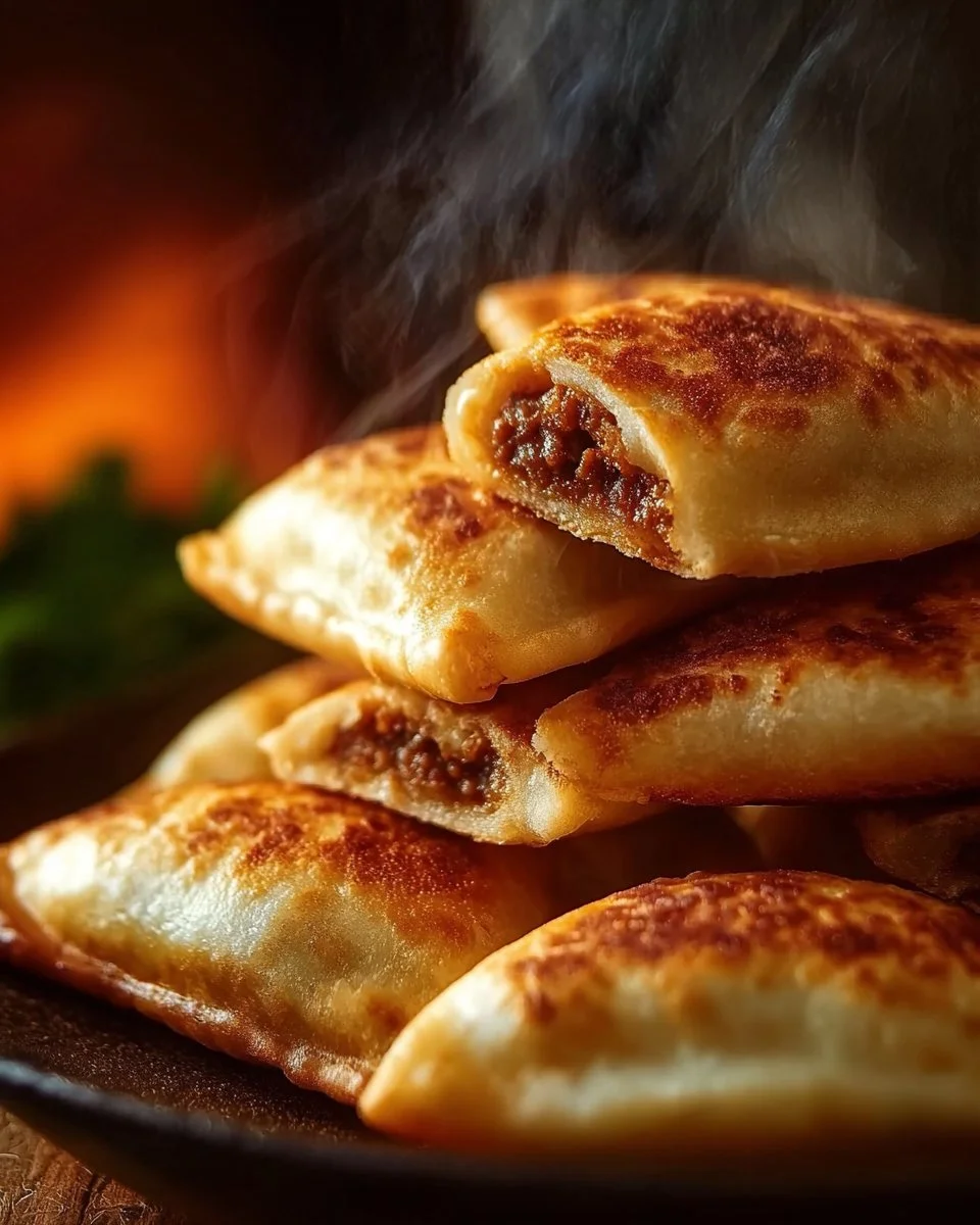 Bricks croustillantes à la viande hachée à la marocaine prêtes à être dégustées