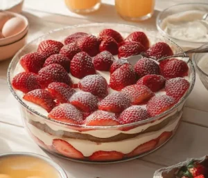 Charlotte aux Fraises Façon Tiramisu
