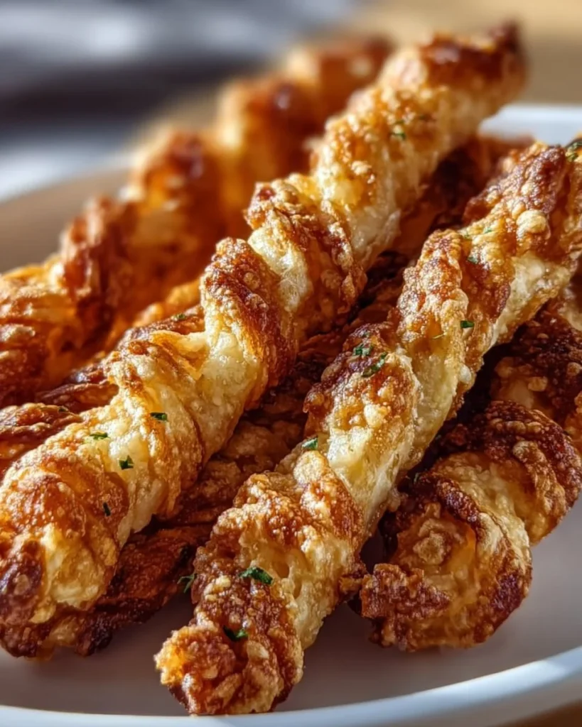 Cheese straws au parmesan et cayenne