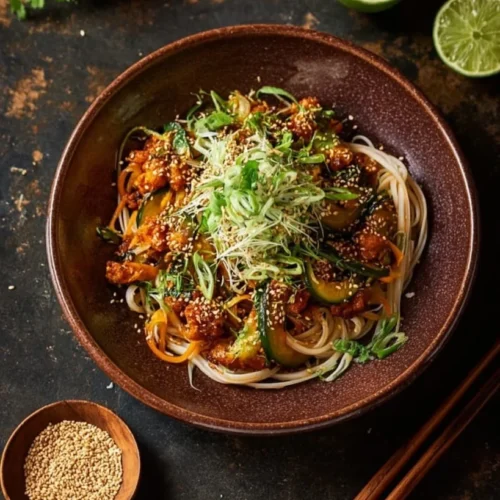 Nouilles de riz au tofu croustillant, sauce orange et cari rouge 2 nouilles de riz au tofu croustillant sauce orange 2026 03 27 014353 819x1024 1