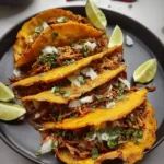 Tacos de Birria savoureux avec viande mijotée et sauce épicée