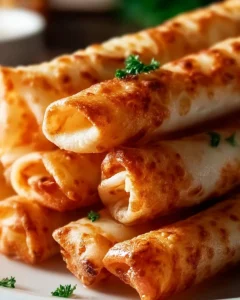 Cigares Croustillants aux Crevettes & Ail